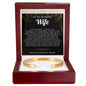 To My Beautiful Wife Engraved Cuff Bracelet  (2)