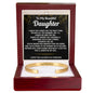 To My Daughter Engraved Cuff Bracelet Gift