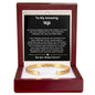 To My Amazing Wife Always & Forever Engraved Cuff Bracelet