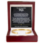 To My Wife Forever & Always Engraved Cuff Bracelet Gift
