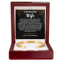 To My Wife Engraved Cuff Bracelet Gift from Husband