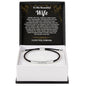 To My Wife Engraved Nylon Bracelet Gift from Husband