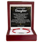 To My Daughter Engraved Nylon Bar Bracelet