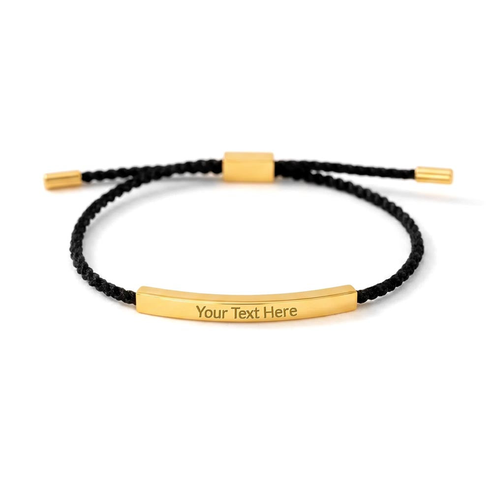 To My Daughter Engraved Nylon Bar Bracelet