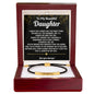To My Daughter Engraved Nylon Bar Bracelet