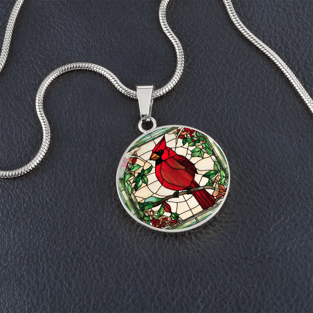 Cardinal Engraved Necklace - Elegant and Meaningful Gift for Women-[Heartfelt Family Gift]