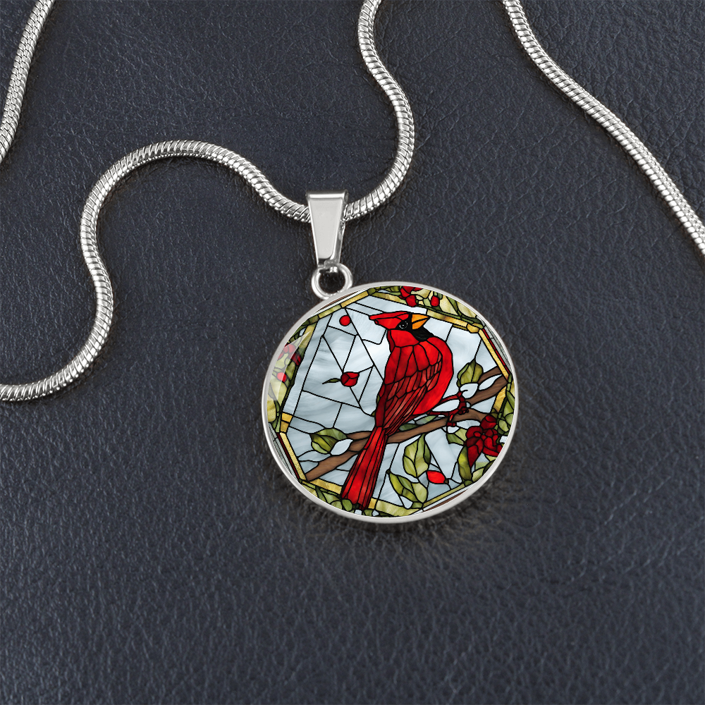 Cardinal Engraved Necklace - Personalized Gift for Any Occasion-[Heartfelt Family Gift]