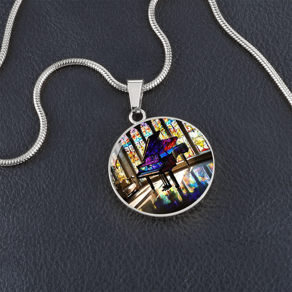 Engraved Piano Necklace - Perfect Gift for Music Lovers-[Heartfelt Family Gift]