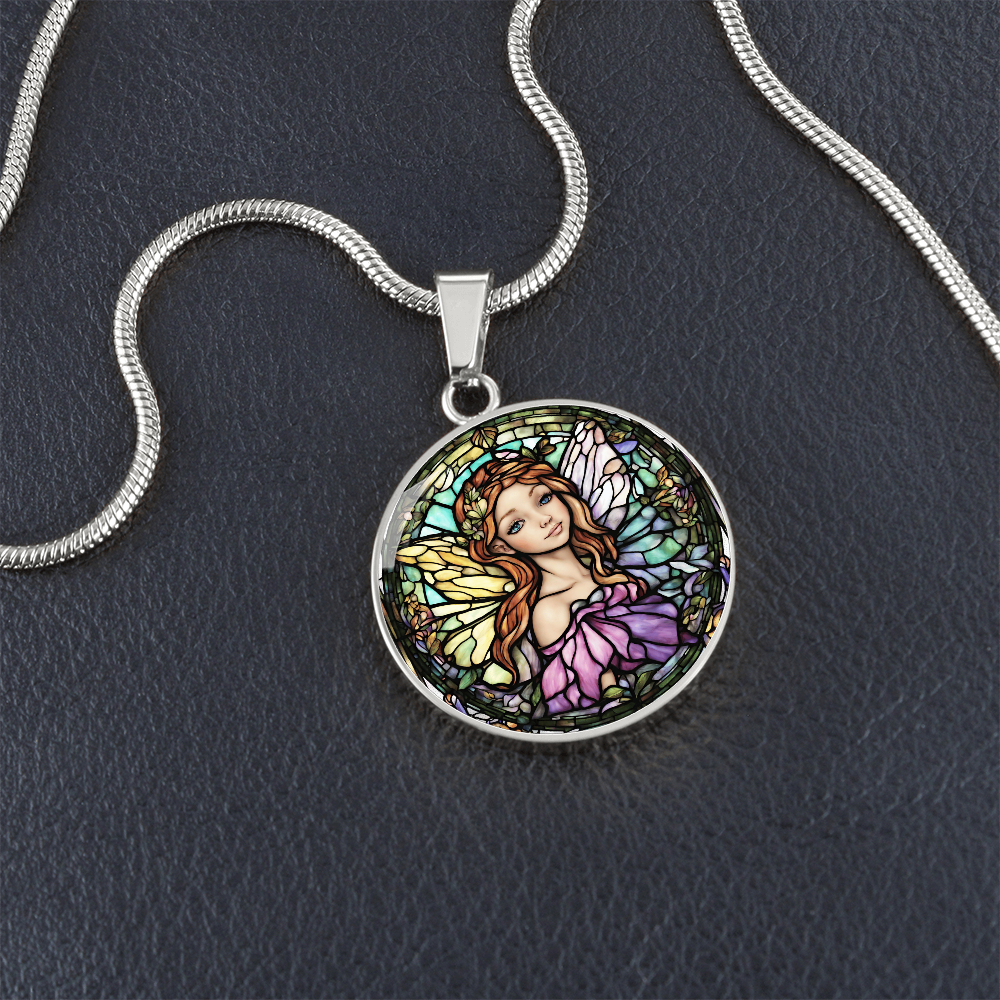 Engraved Fairy Necklace Delicate and Shimmering  Perfect Gift for Her-[Heartfelt Family Gift]