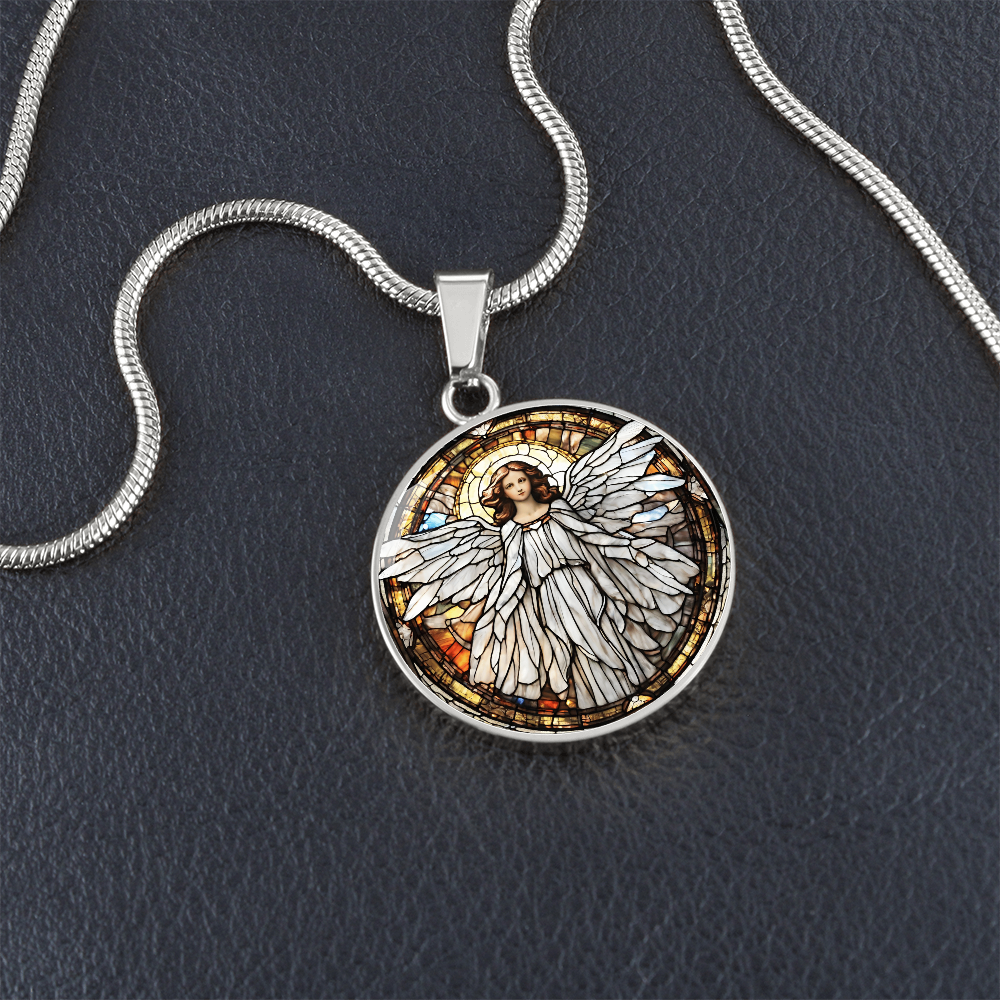 Engraved Angel Necklace - Unique Gift for Women and Girls-[Heartfelt Family Gift]