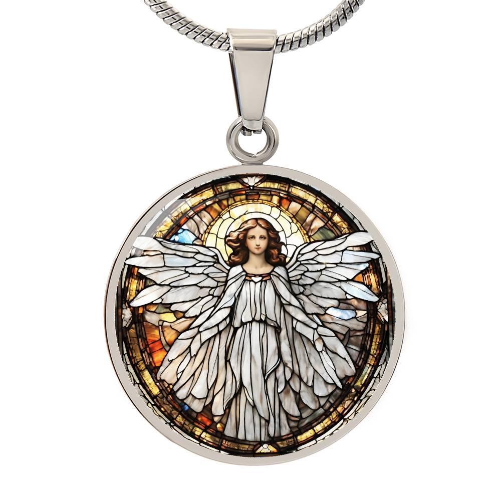 Engraved Angel Necklace - Unique Gift for Women and Girls-[Heartfelt Family Gift]