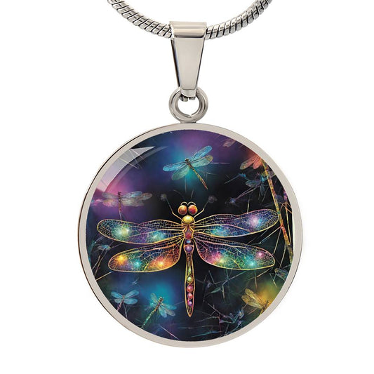 Dragonfly Engraved Necklace - Perfect Gift for Nature Lovers-[Heartfelt Family Gift]