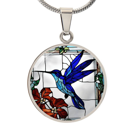 Engraved Hummingbird Necklace - Personalized Jewelry Gift for Her-[Heartfelt Family Gift]