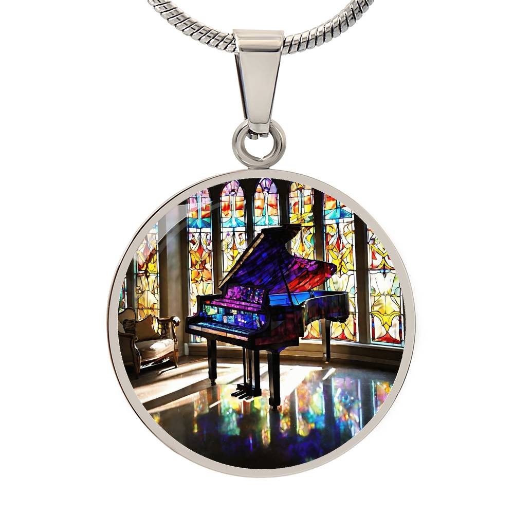 Engraved Piano Necklace - Perfect Gift for Music Lovers-[Heartfelt Family Gift]