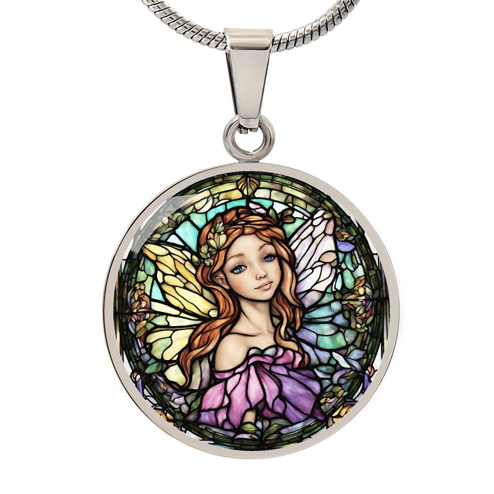 Engraved Fairy Necklace Delicate and Shimmering  Perfect Gift for Her-[Heartfelt Family Gift]