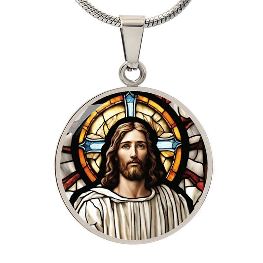 Engraved Jesus  Cross Necklace - Perfect Gift for Christians -[Heartfelt Family Gift]