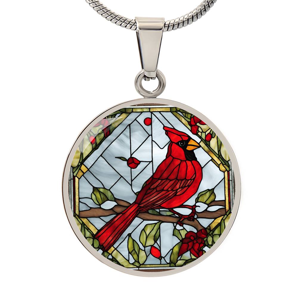 Cardinal Engraved Necklace - Personalized Gift for Any Occasion-[Heartfelt Family Gift]