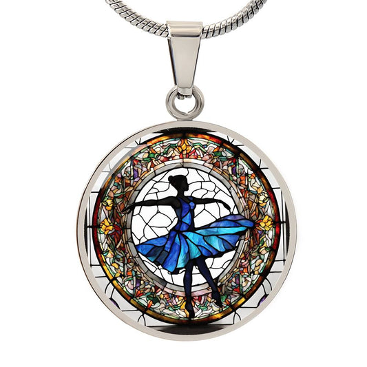 Engraved Ballerina Necklace - Personalized Ballet Pendant for Girls and Women-[Heartfelt Family Gift]