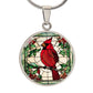 Cardinal Engraved Necklace - Elegant and Meaningful Gift for Women-[Heartfelt Family Gift]
