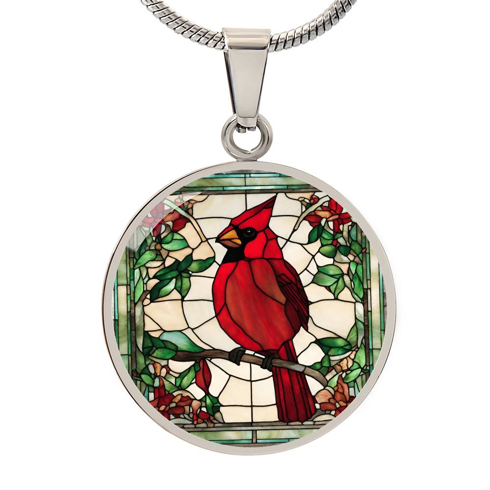 Cardinal Engraved Necklace - Elegant and Meaningful Gift for Women-[Heartfelt Family Gift]