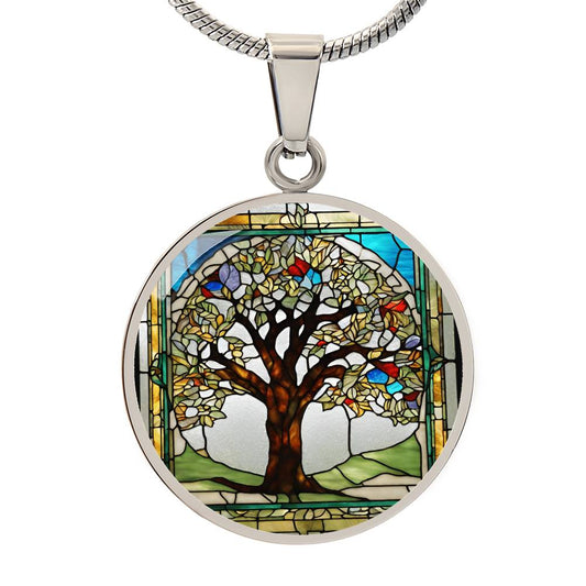 Engraved Tree of Life Necklace - Unique Gift for Men and Women-[Heartfelt Family Gift]