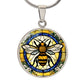 Honeybee Engraved Necklace - Unique and Personalized Jewelry-[Heartfelt Family Gift]