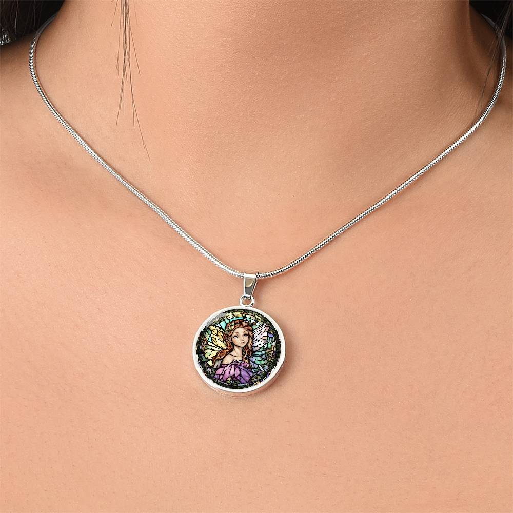 Engraved Fairy Necklace Delicate and Shimmering  Perfect Gift for Her-[Heartfelt Family Gift]