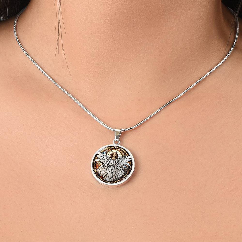 Engraved Angel Necklace - Unique Gift for Women and Girls-[Heartfelt Family Gift]