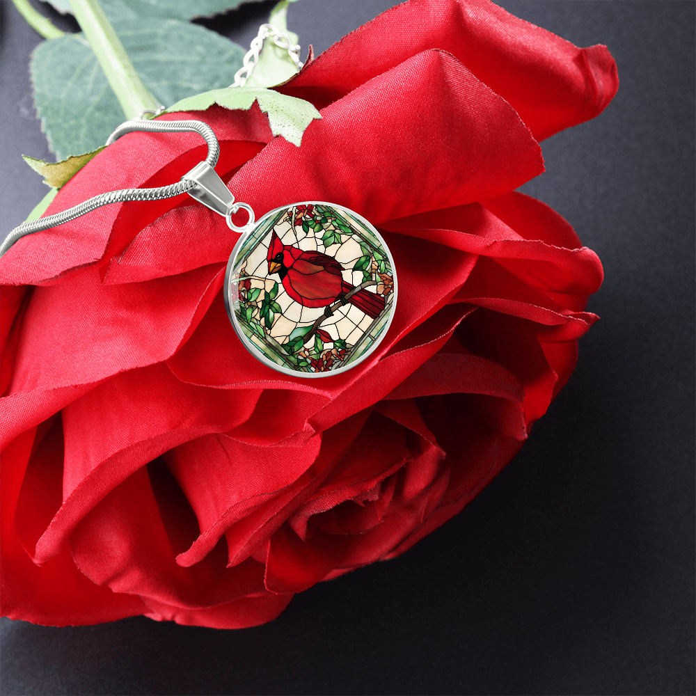 Cardinal Engraved Necklace - Elegant and Meaningful Gift for Women-[Heartfelt Family Gift]