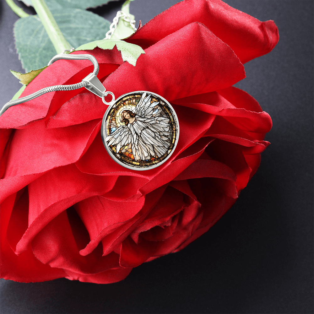 Engraved Angel Necklace - Unique Gift for Women and Girls-[Heartfelt Family Gift]