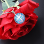 Floral Engraved Cross Necklace