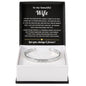 To My Beautiful Wife Engraved Cuff Bracelet Gift