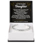 To My Daughter Engraved Cuff Bracelet Gift
