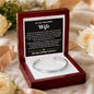 To My Beautiful Wife Engraved Cuff Bracelet Gift