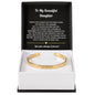 Daughter Engraved Cuff Bracelet Gift