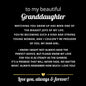 Granddaughter Engraved Cuff Bracelet