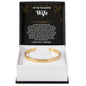 Wife Engraved Cuff Bracelet from Husband