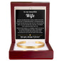 To My Beautiful Wife Engraved Cuff Bracelet Gift