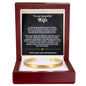 To My Wife Forever & Always Engraved Cuff Bracelet Gift