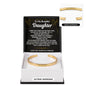 To My Daughter Engraved Cuff Bracelet Gift