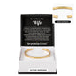 To My Beautiful Wife Engraved Cuff Bracelet Gift