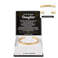 Daughter Engraved Cuff Bracelet Gift