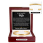 To My Beautiful Wife Engraved Cuff Bracelet Gift