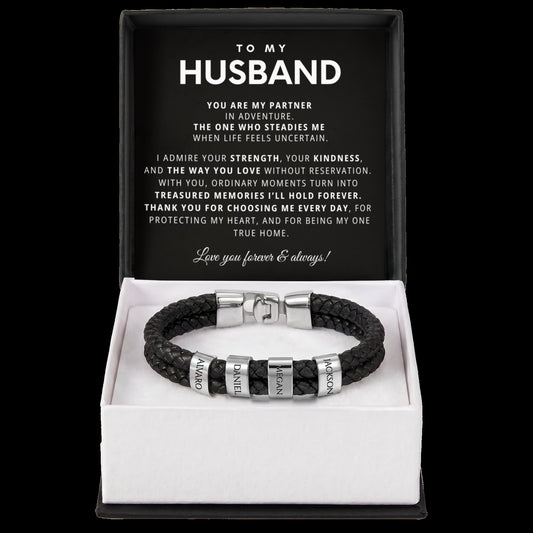 Husband Personalized Name Beach Bracelet
