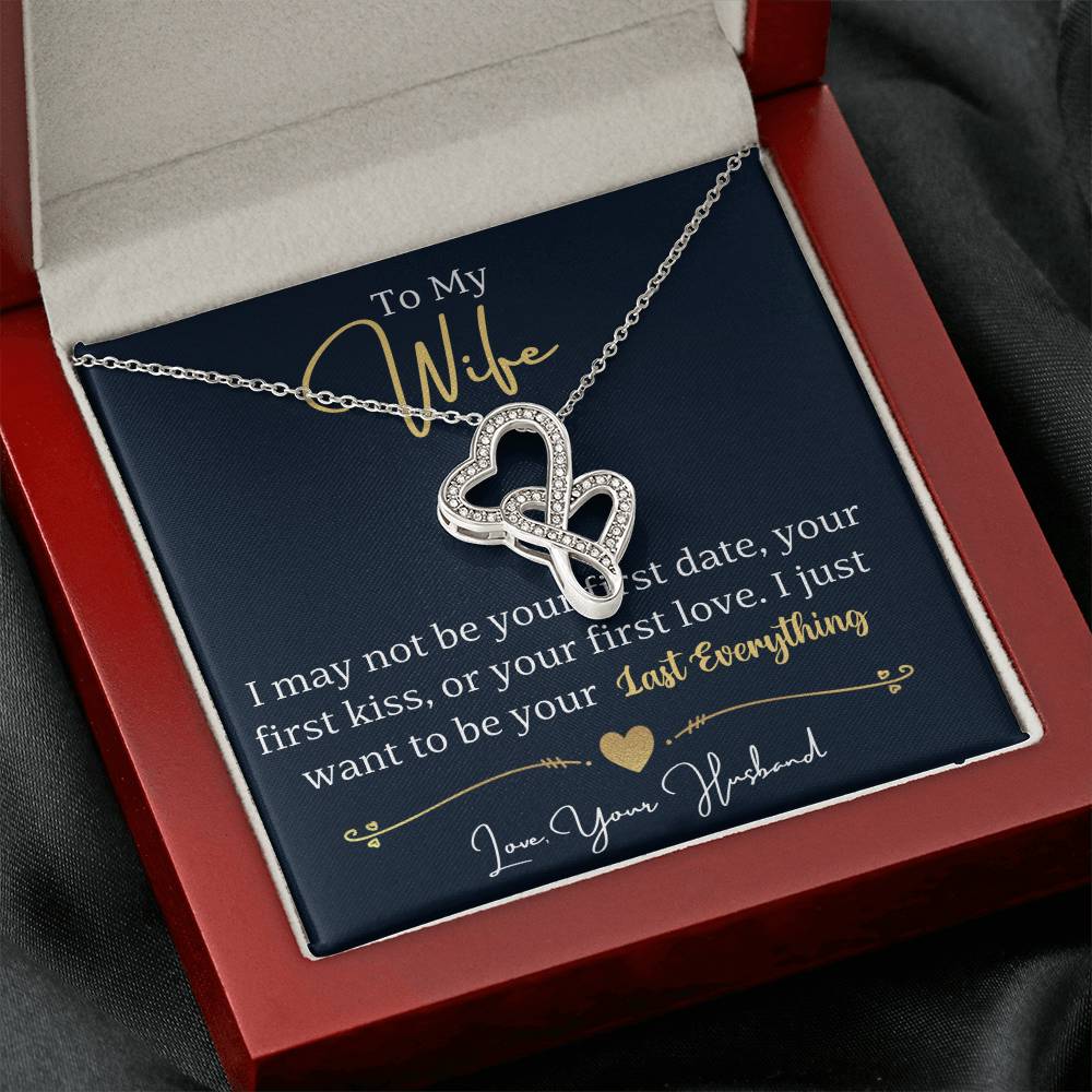 Heart to Heart Necklace The Perfect Gift for Your Wife - Handcrafted and Personalized-[Heartfelt Family Gift]