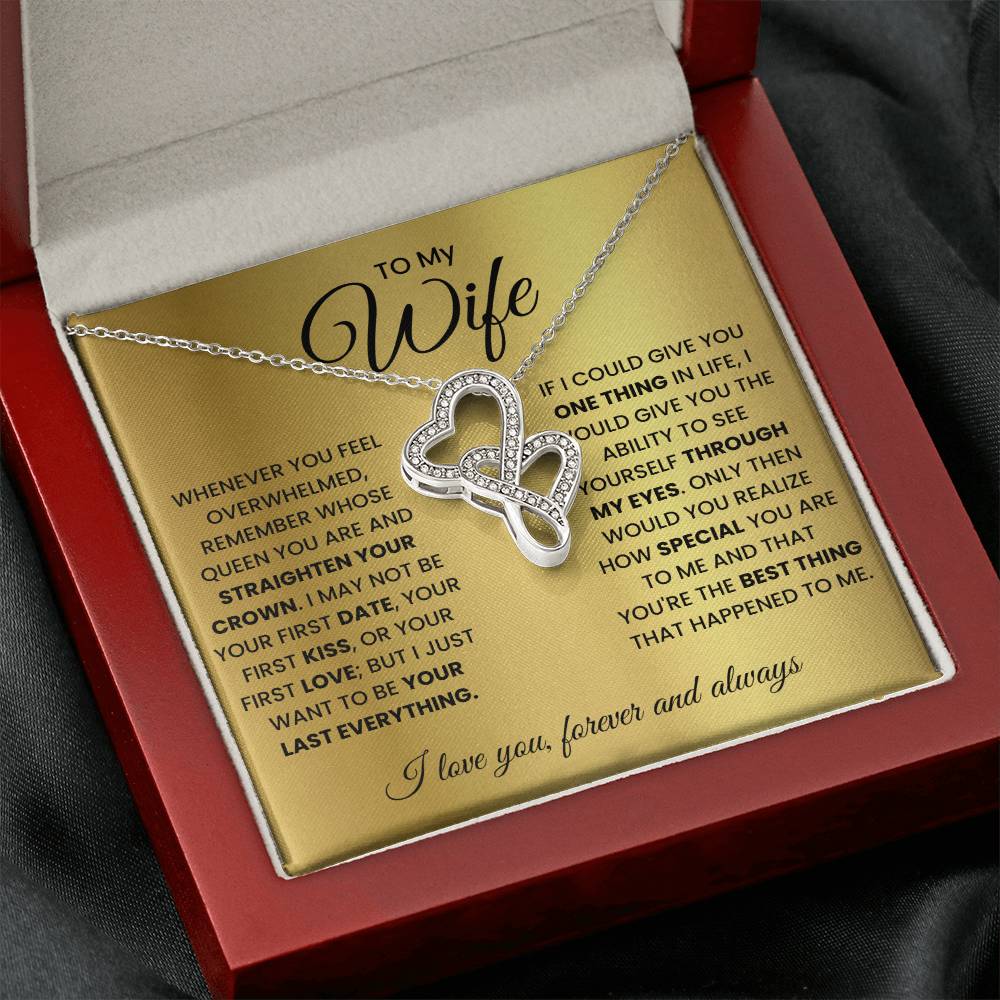To My Wife Knot Necklace and Earring Gift Set-[Heartfelt Family Gift]