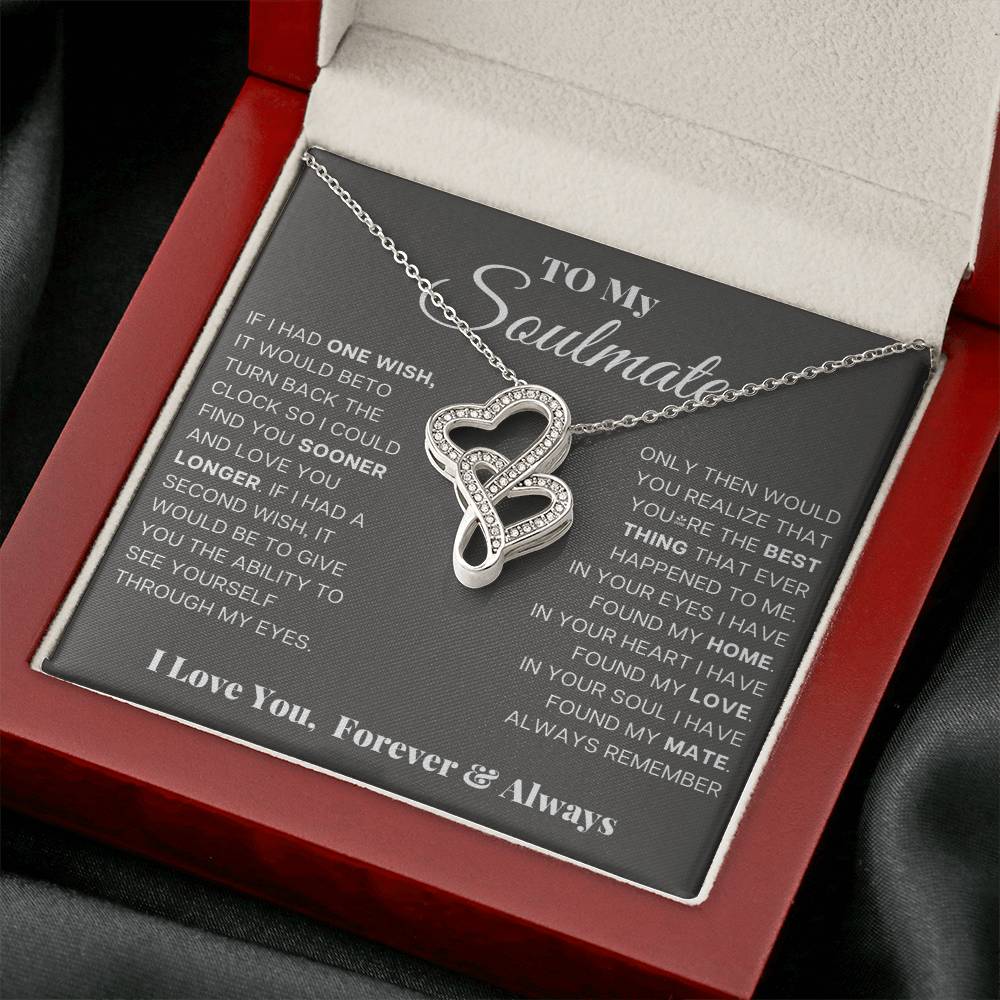 Soulmate Heart to Heart Pendant-[Heartfelt Family Gift]