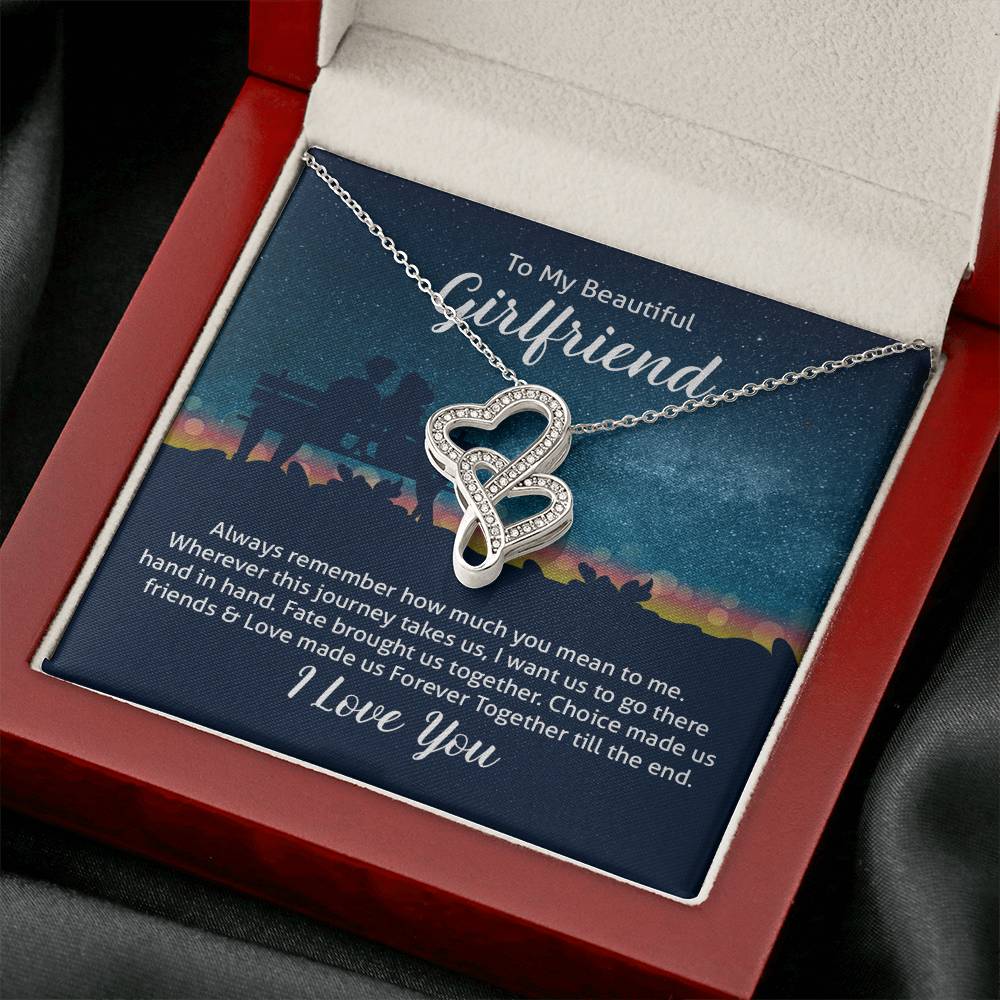 To my beautiful wife heart to heart necklace-[Heartfelt Family Gift]