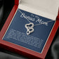 Bonus Mom Heart to Heart Necklace Gift-[Heartfelt Family Gift]