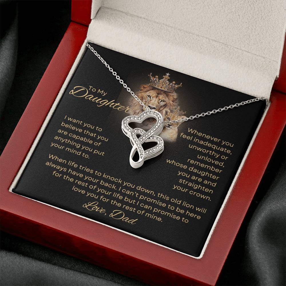 Daughter Gift from Dad - Hearts Necklace-[Heartfelt Family Gift]